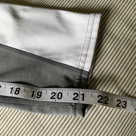 Athleta Leggings Womens Small Gray Colorblock Sonar Cropped Athletic Gym Active - Picture 7 of 9